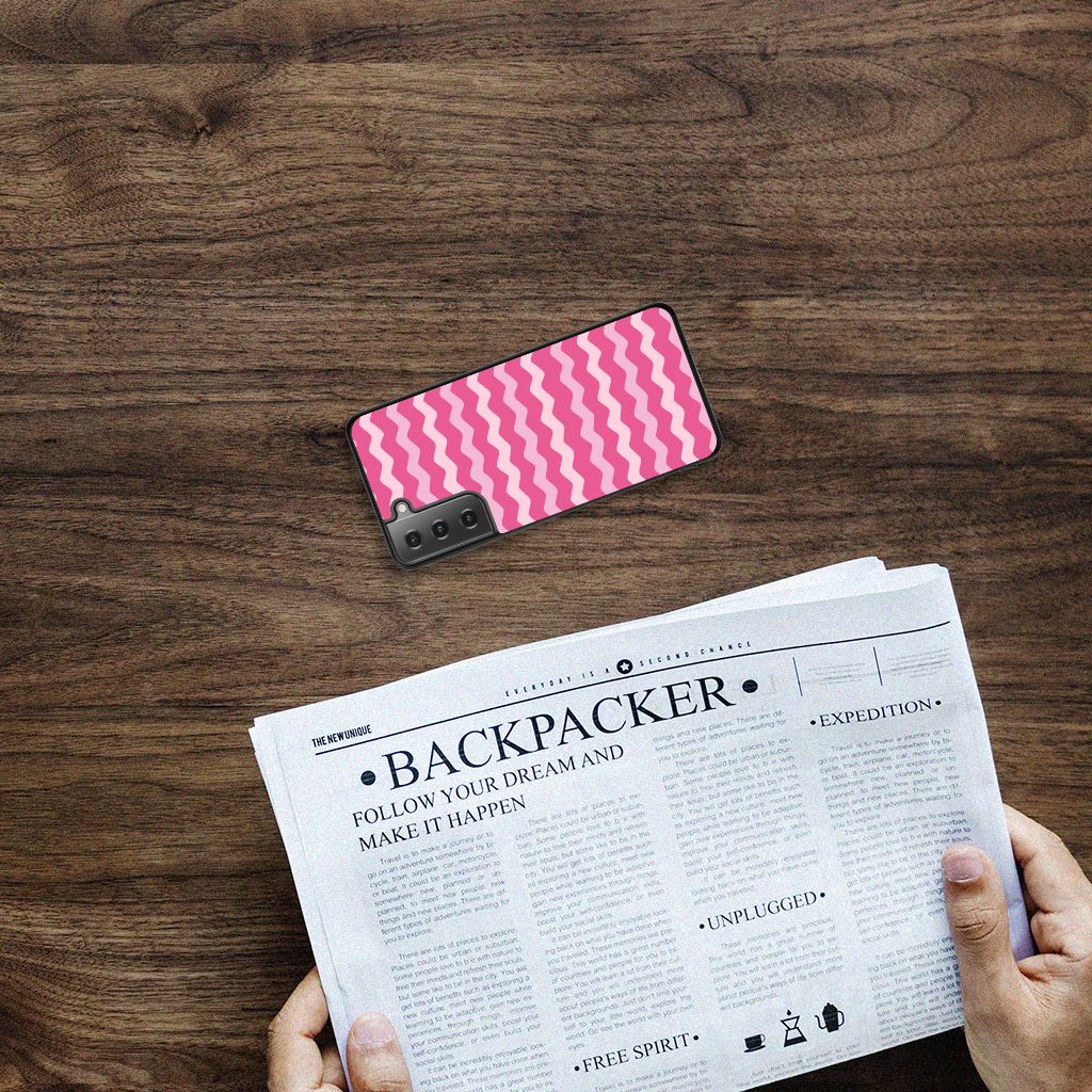 Samsung Galaxy S21 Back Case Waves Pink B2C Telecom