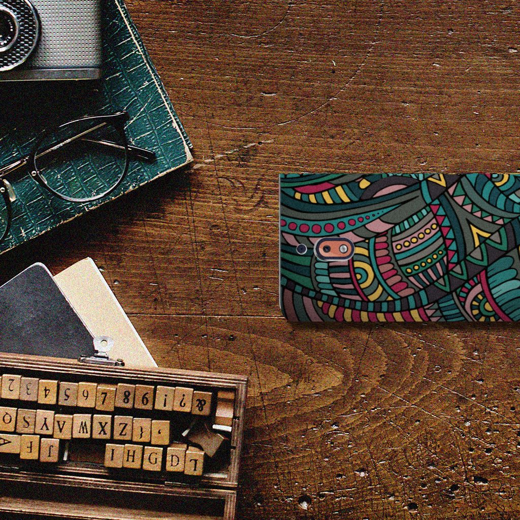 Nokia 2.1 2018 Hoesje met Magneet Aztec