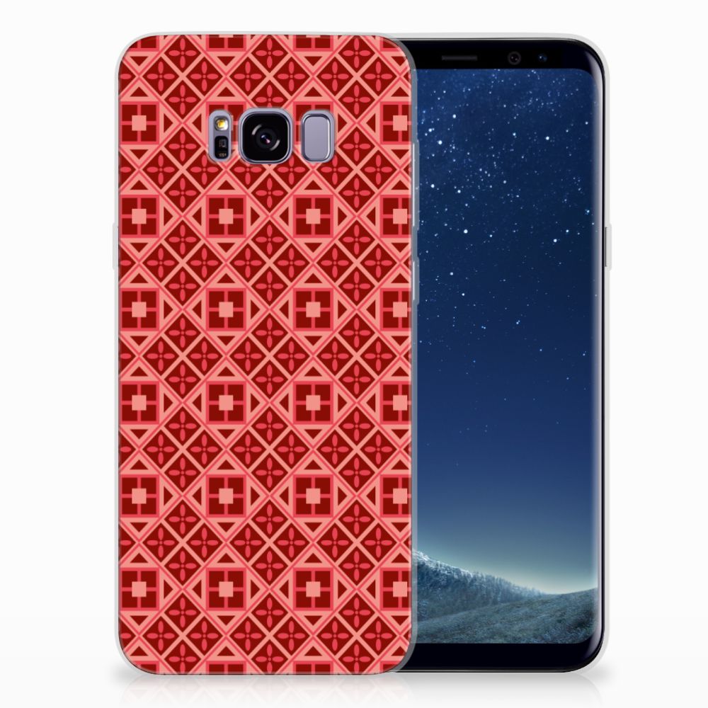 Samsung Galaxy S8 Plus TPU bumper Batik Rood