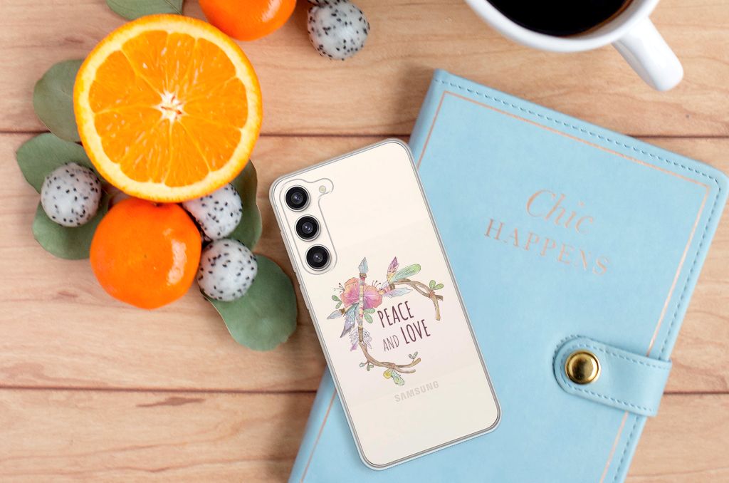 Samsung Galaxy S23 Plus Telefoonhoesje met Naam Boho Text B2C Telecom