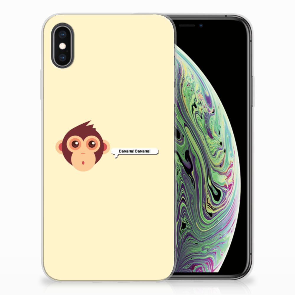 Apple iPhone Xs Max Telefoonhoesje met Naam Monkey