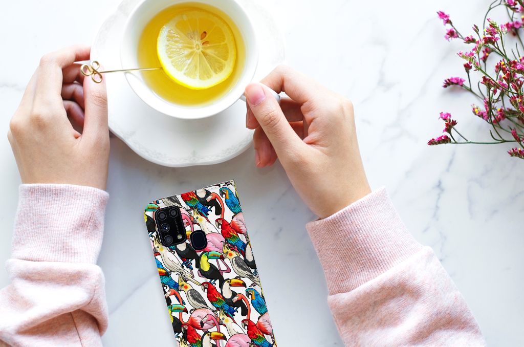 Samsung Galaxy M31 Hoesje maken Birds - B2C Telecom