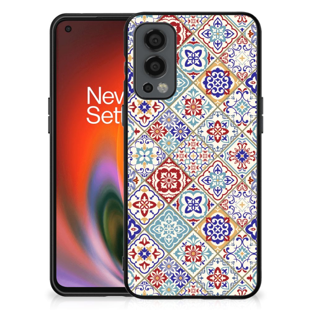 OnePlus Nord 2 Marmeren Print Telefoonhoesje Tiles Color B2C Telecom