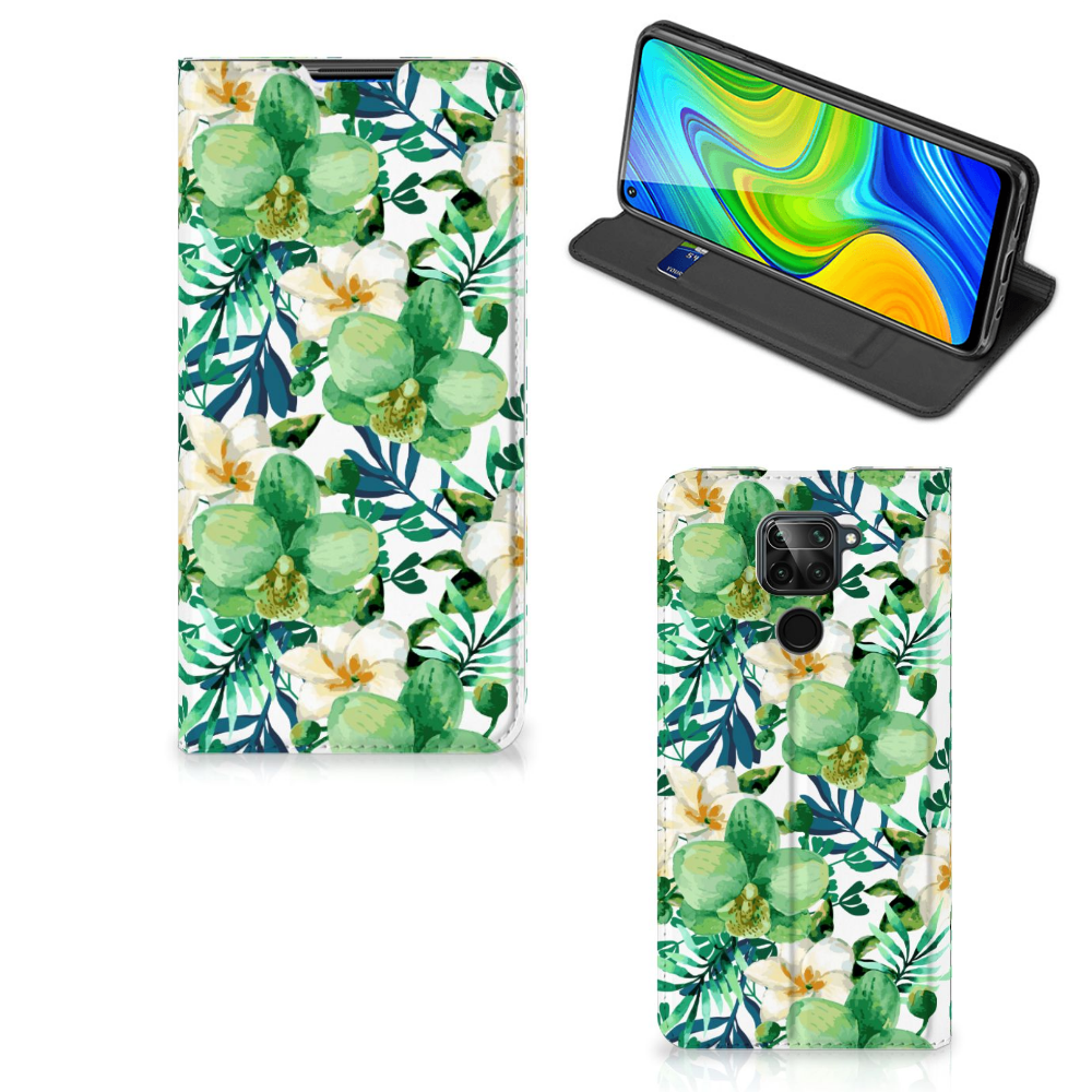 Xiaomi Redmi Note 9 Smart Cover Orchidee Groen - B2C Telecom