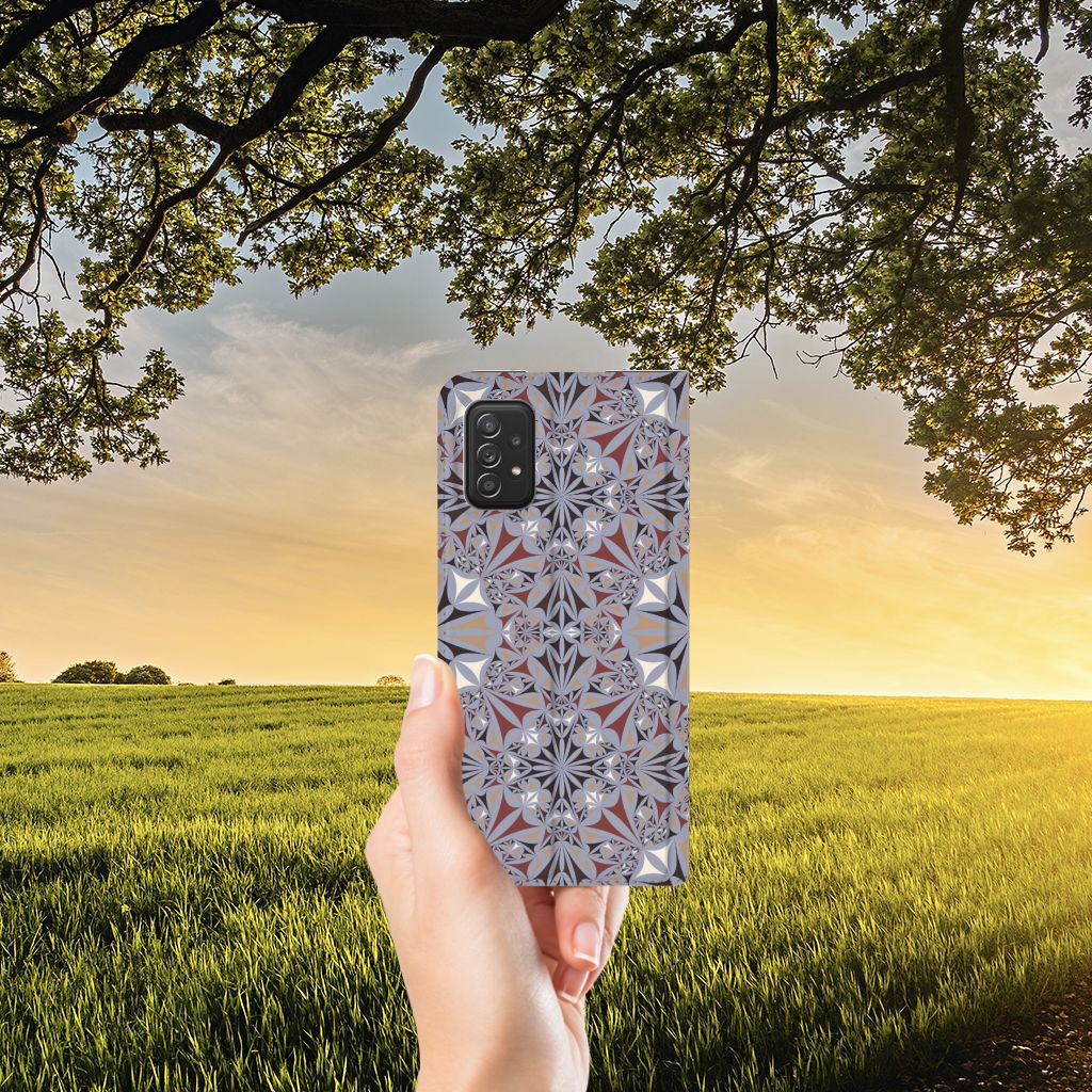 Samsung Galaxy A03s Standcase Flower Tiles - B2C Telecom