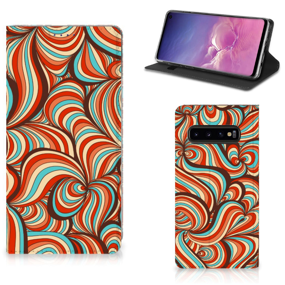 Samsung Galaxy S10 Bookcase Retro
