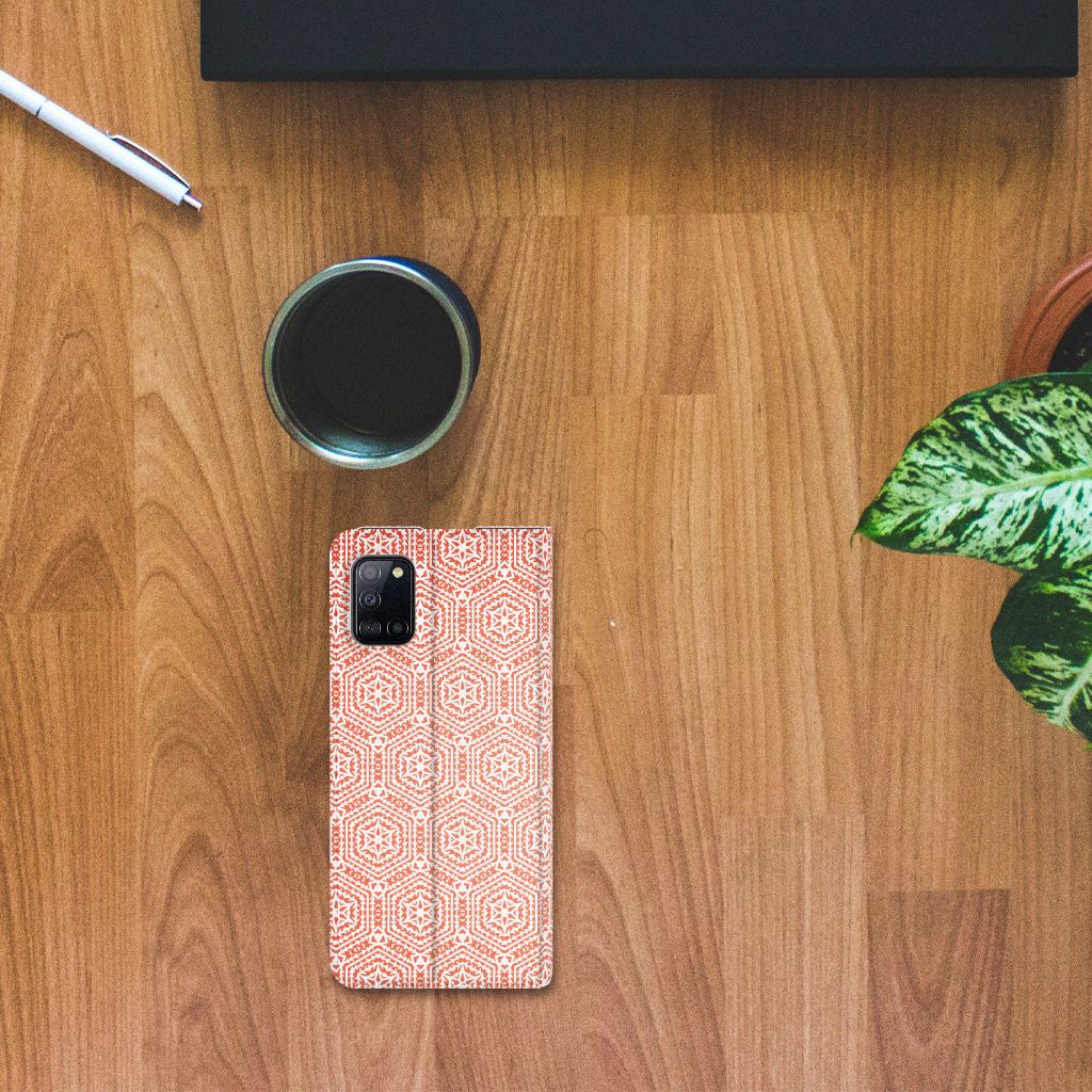 Samsung Galaxy A31 Hoesje met Magneet Pattern Orange - B2C Telecom