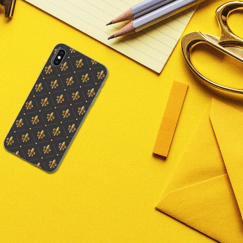 Apple iPhone Xs Max TPU bumper Franse Lelie