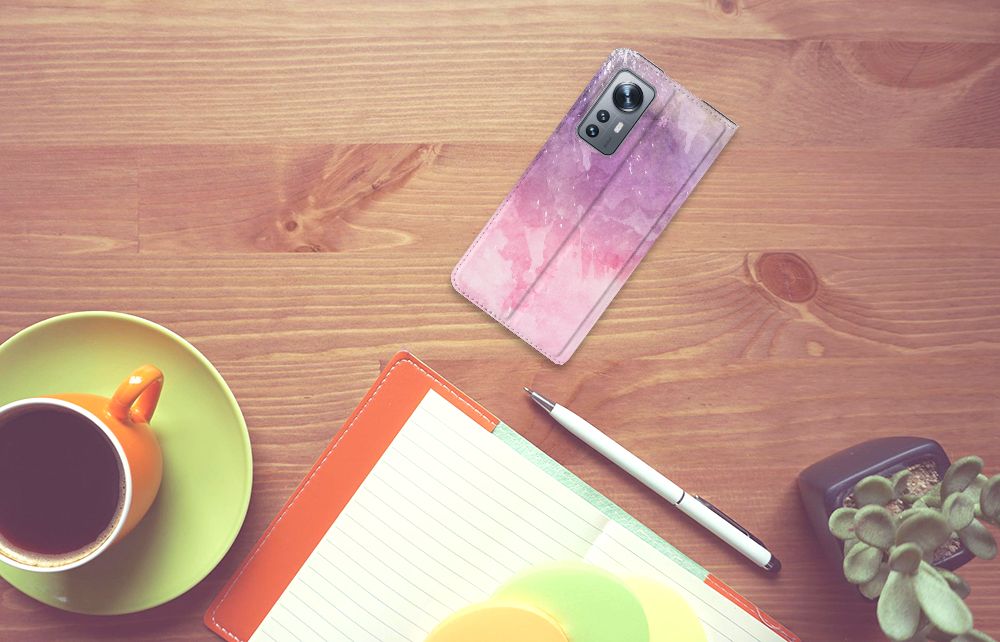 Bookcase Xiaomi 12 | 12X Pink Purple Paint - B2C Telecom