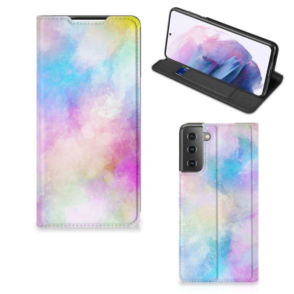 Bookcase Samsung Galaxy S21 Plus Watercolor Light - B2C Telecom