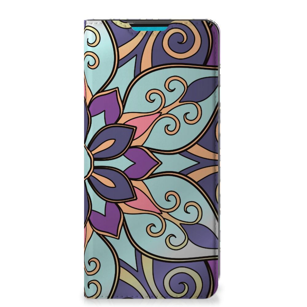Samsung Galaxy A73 Smart Cover Purple Flower - B2C Telecom