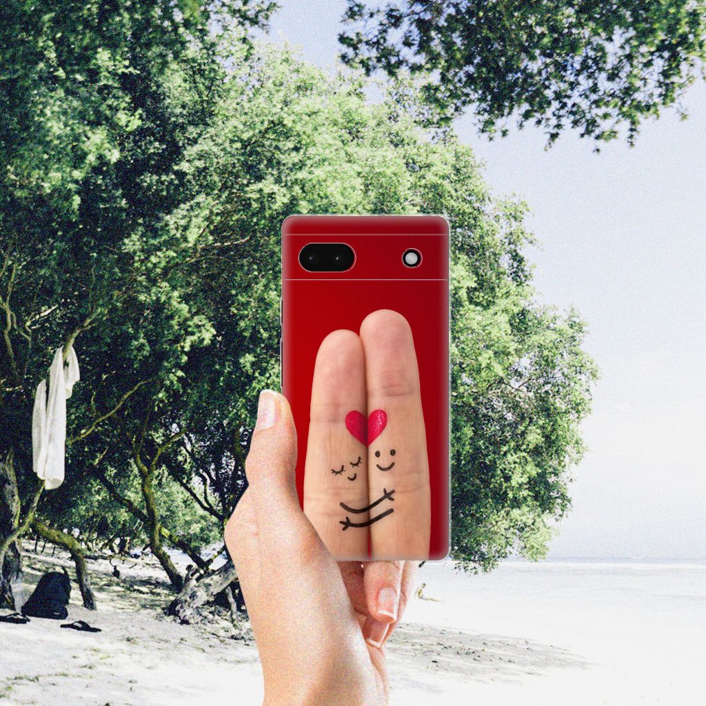 Google Pixel 6A Silicone Back Cover Liefde - Origineel Romantisch Cadeau B2C Telecom