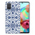 Samsung Galaxy A71 TPU Case Flower Blue