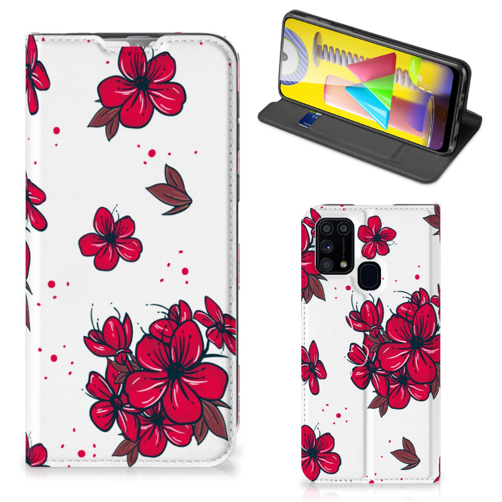 Samsung Galaxy M31 Smart Cover Blossom Red