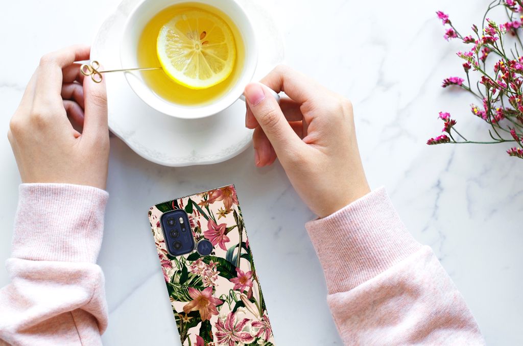 Motorola Moto G60s Smart Cover Flowers - B2C Telecom