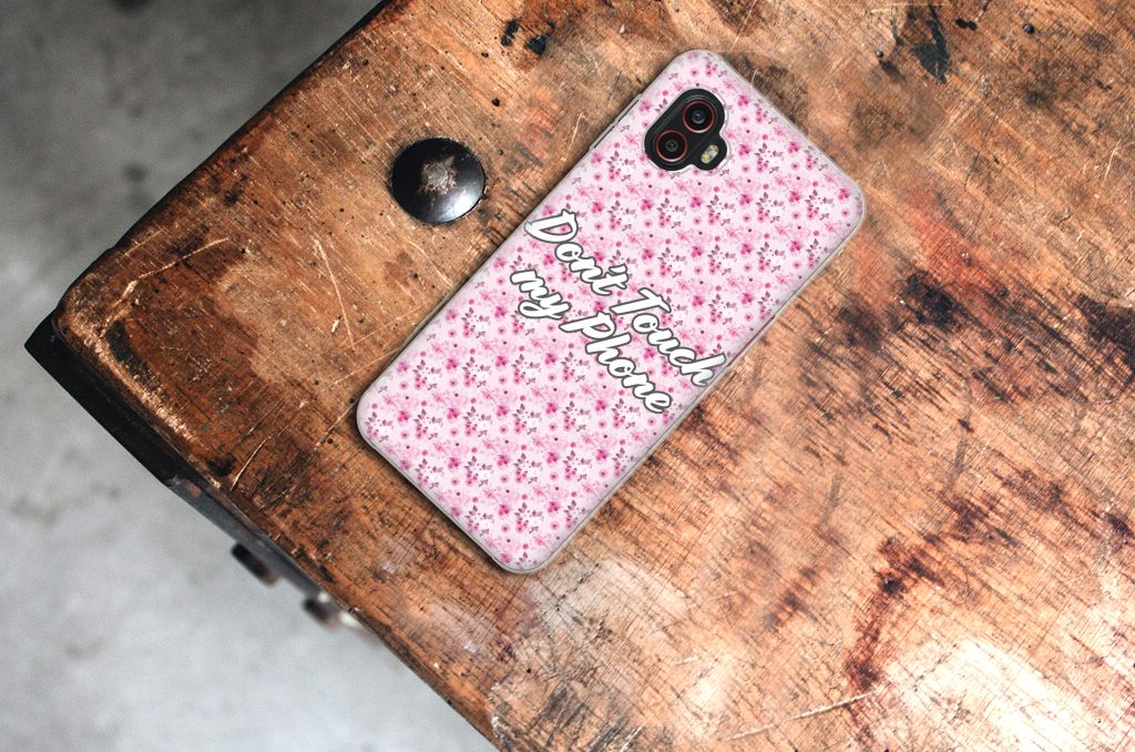 Samsung Galaxy Xcover 6 Pro Silicone-hoesje Flowers Pink DTMP B2C Telecom
