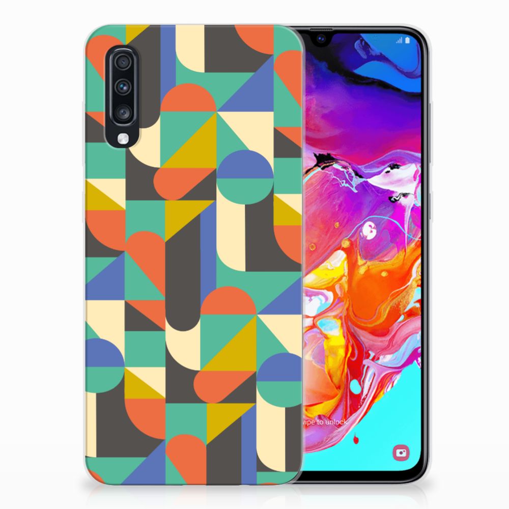 Samsung Galaxy A70 TPU bumper Funky Retro