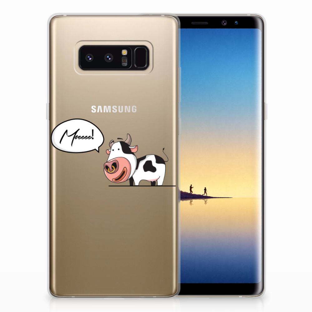 Samsung Galaxy Note 8 Telefoonhoesje met Naam Cow