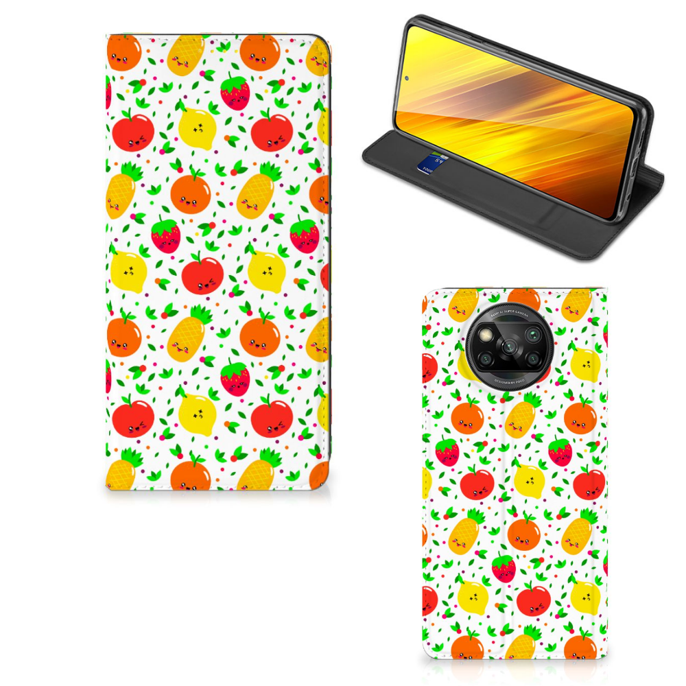 Xiaomi Poco X3 Pro | Poco X3 Flip Style Cover Fruits - B2C Telecom