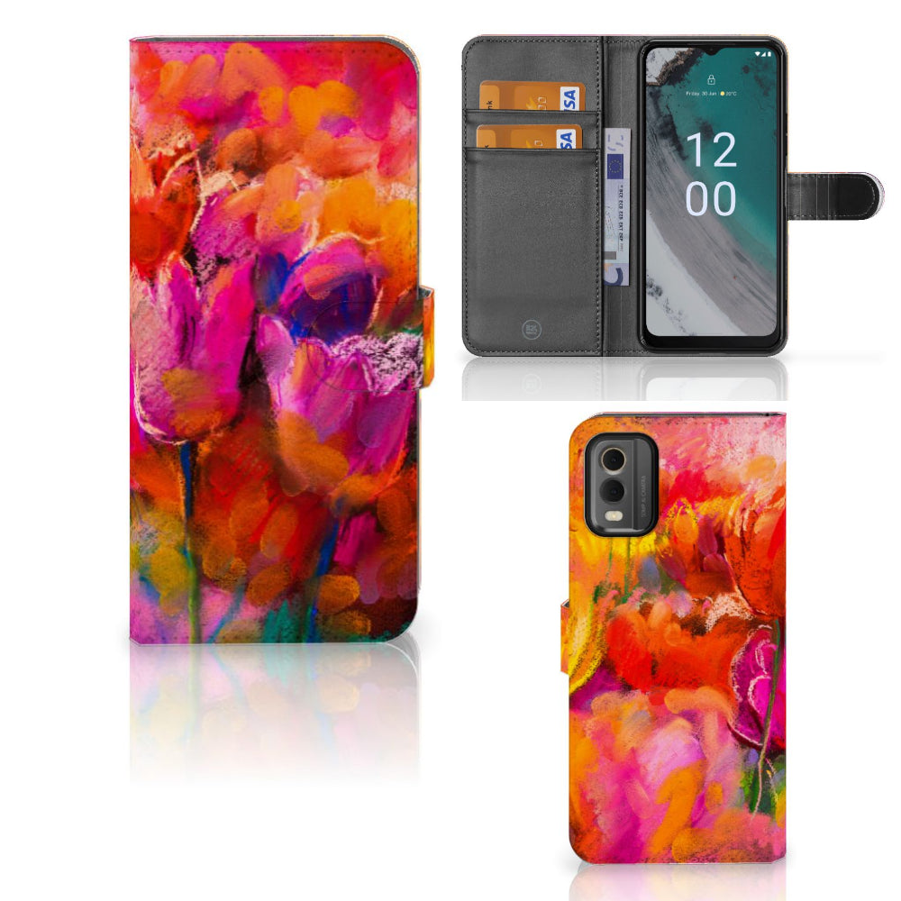 Hoesje Nokia C32 Tulips