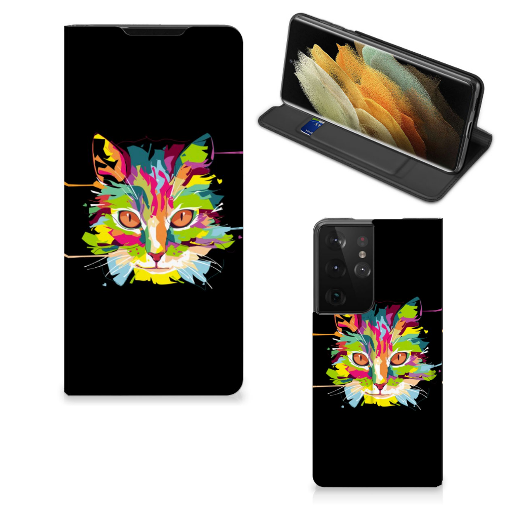 Samsung Galaxy S21 Ultra Magnet Case Cat Color - B2C Telecom