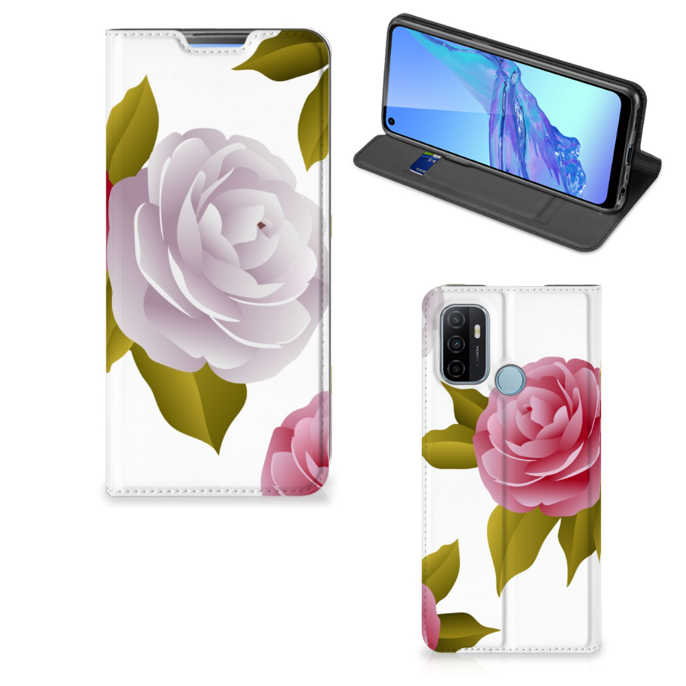 OPPO A53 | A53s Smart Cover Roses - B2C Telecom