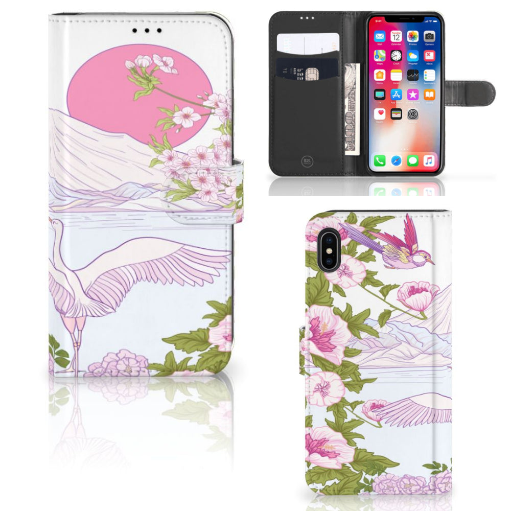 Apple iPhone Xs Max Telefoonhoesje met Pasjes Bird Standing