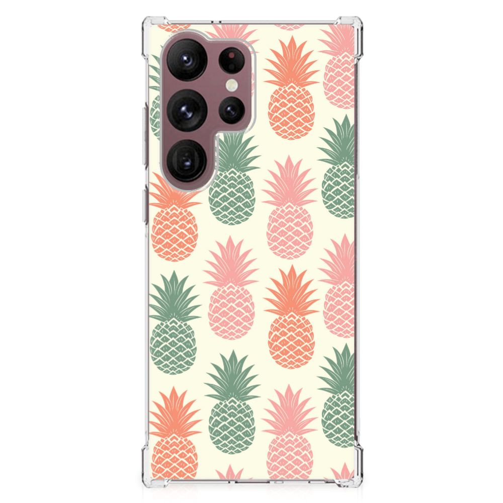 Samsung Galaxy S23 Ultra Beschermhoes Ananas B2C Telecom