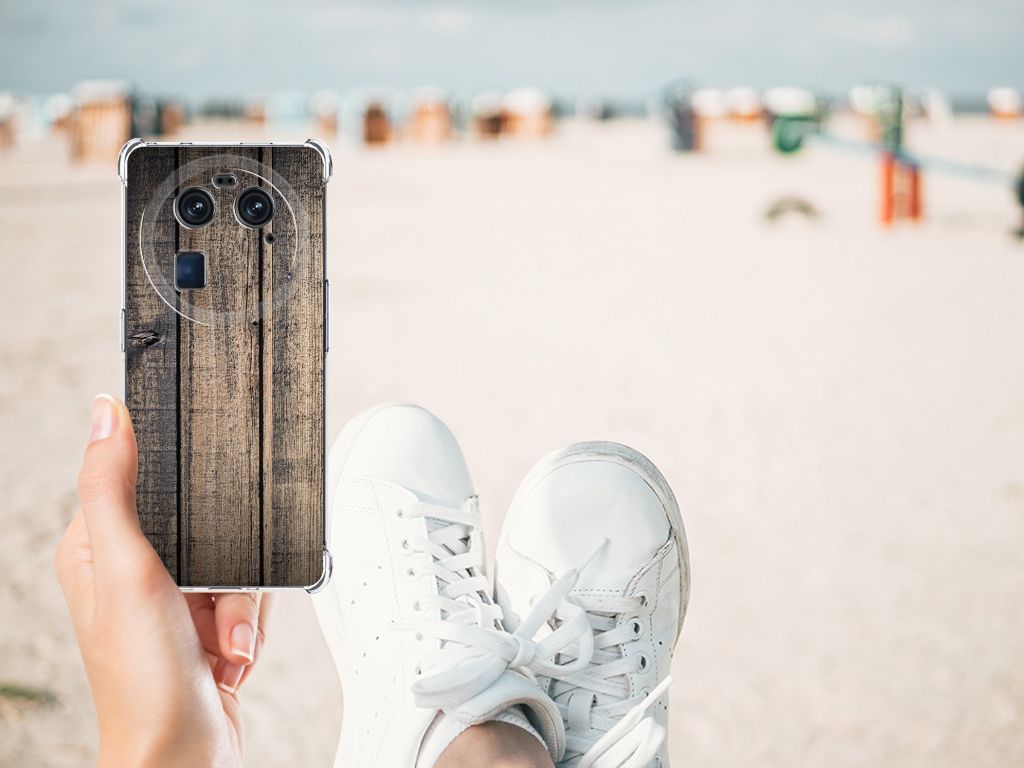 OPPO Find X6 Stevig Telefoonhoesje Steigerhout B2C Telecom