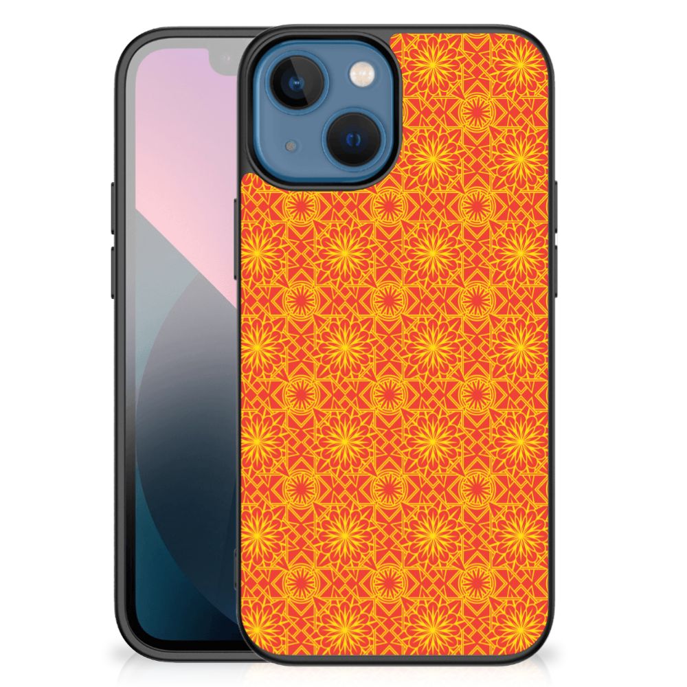 Apple iPhone 13 mini Back Case Batik Oranje