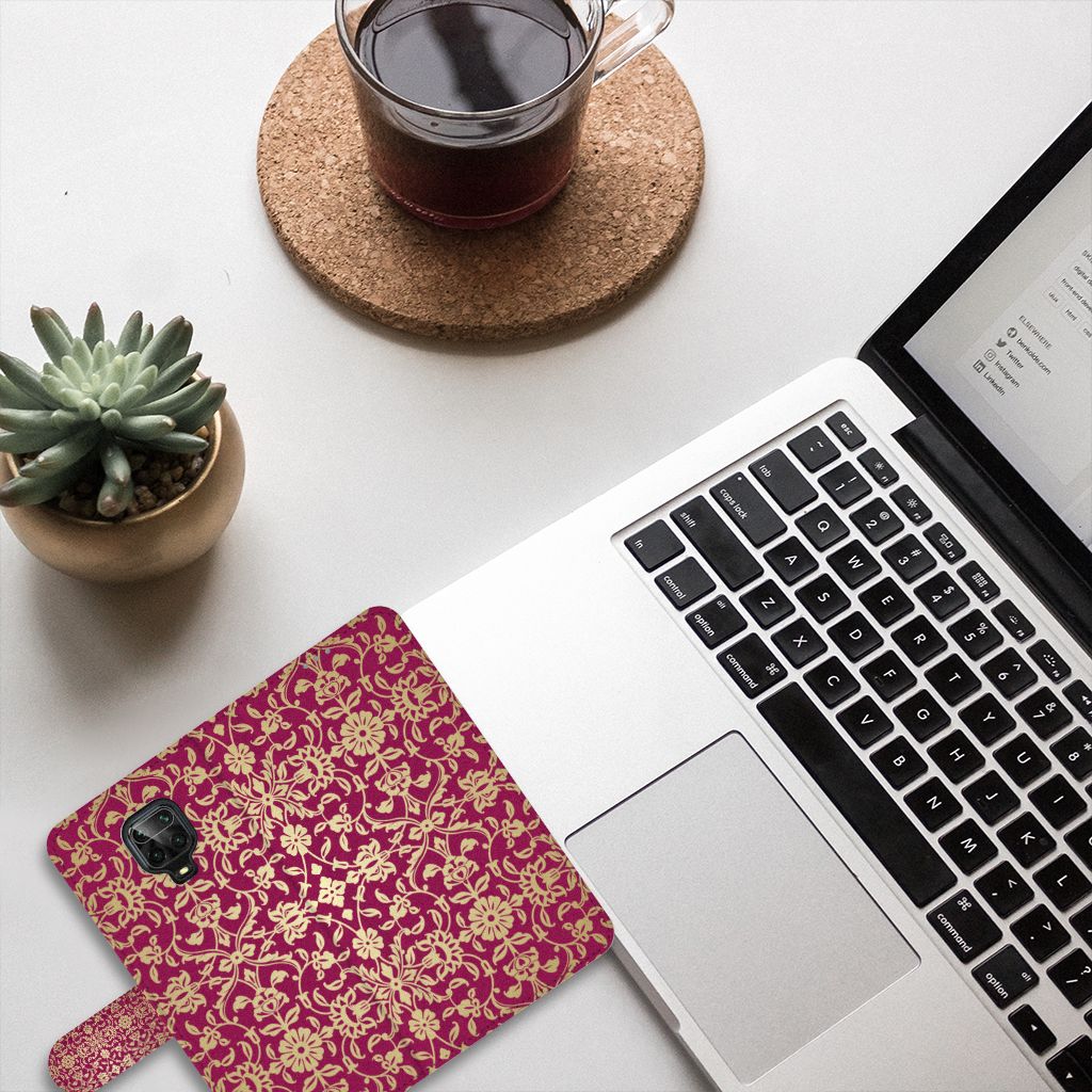 Wallet Case Xiaomi Redmi Note 9 Pro | Note 9S Barok Pink