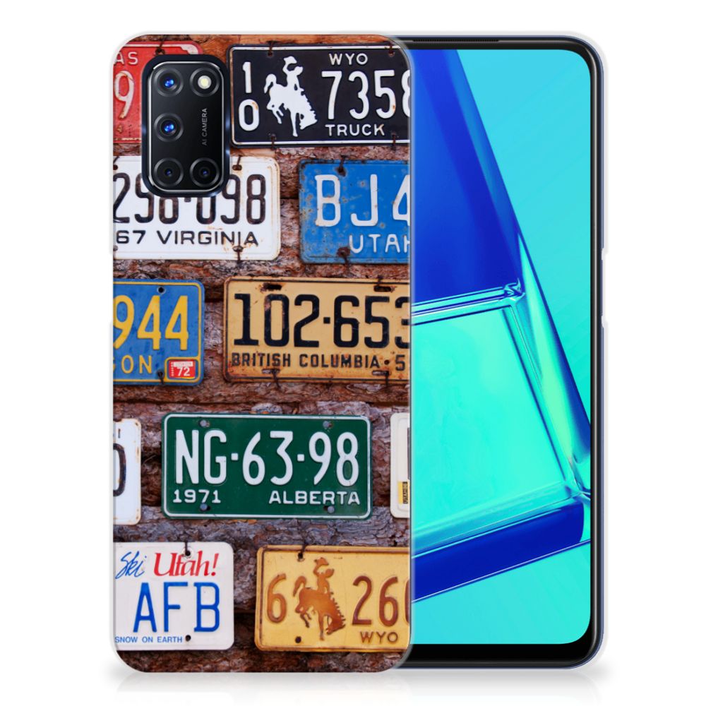 OPPO A52 | A72 Siliconen Hoesje met foto Kentekenplaten