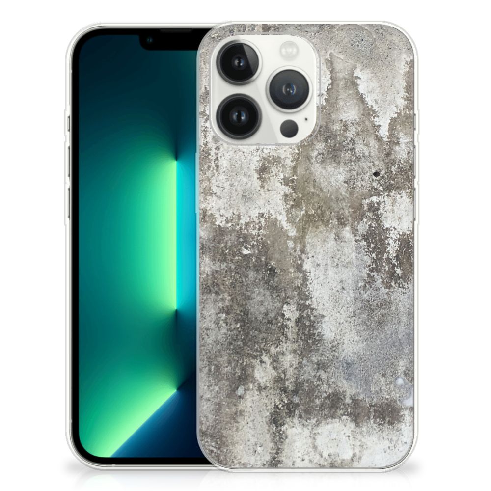 iPhone 13 Pro Max TPU Siliconen Hoesje Beton Print B2C Telecom