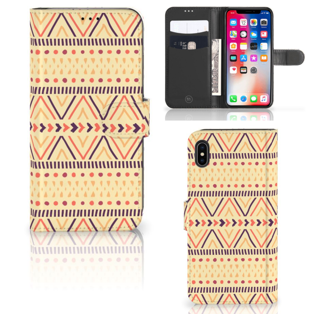 Apple iPhone Xs Max Telefoon Hoesje Aztec Yellow