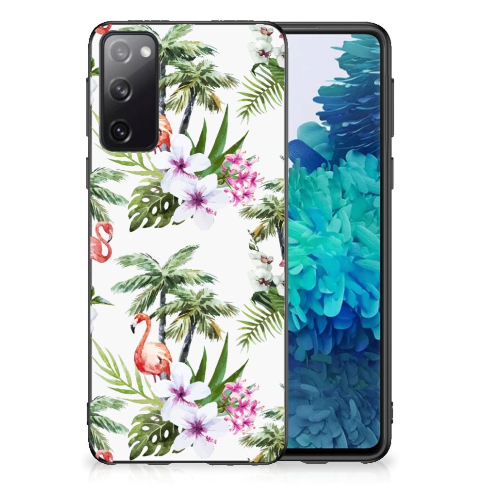 Samsung Galaxy S20 Back Cover Flamingo Palms