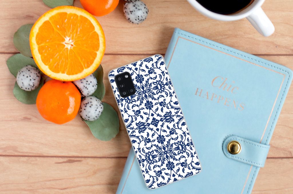Samsung Galaxy A31 TPU Case Flower Blue B2C Telecom