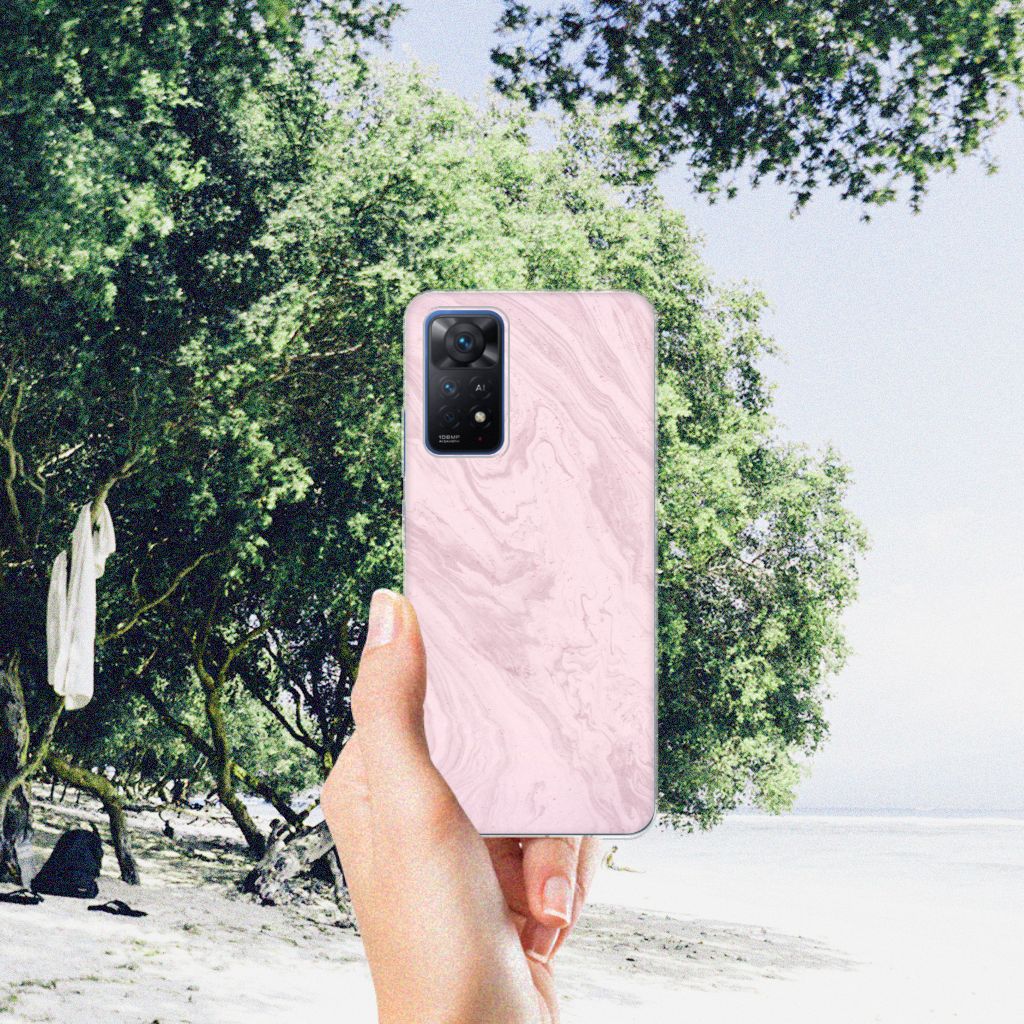 Xiaomi Redmi Note 11 Pro 5G TPU Siliconen Hoesje Marble Pink B2C Telecom