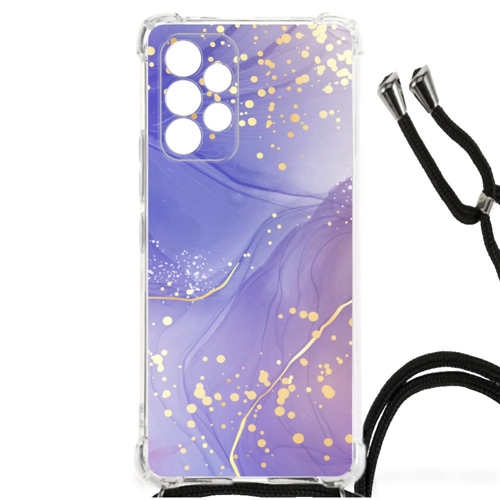 Back Cover voor Samsung Galaxy A53 Watercolor Paars