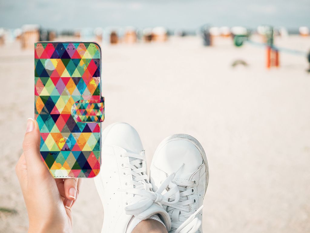 Samsung Galaxy M10 Telefoon Hoesje Geruit