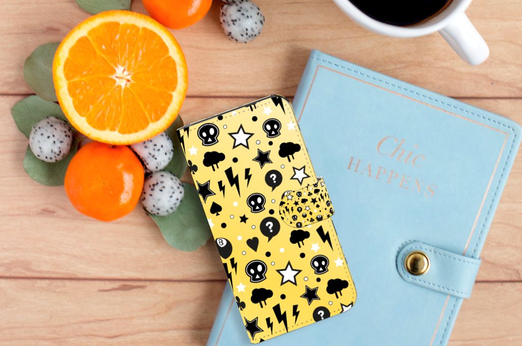 Telefoonhoesje met Naam Nokia C2 2nd Edition Punk Geel