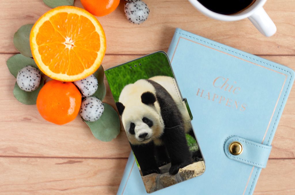 OPPO A91 | Reno3 Telefoonhoesje met Pasjes Panda