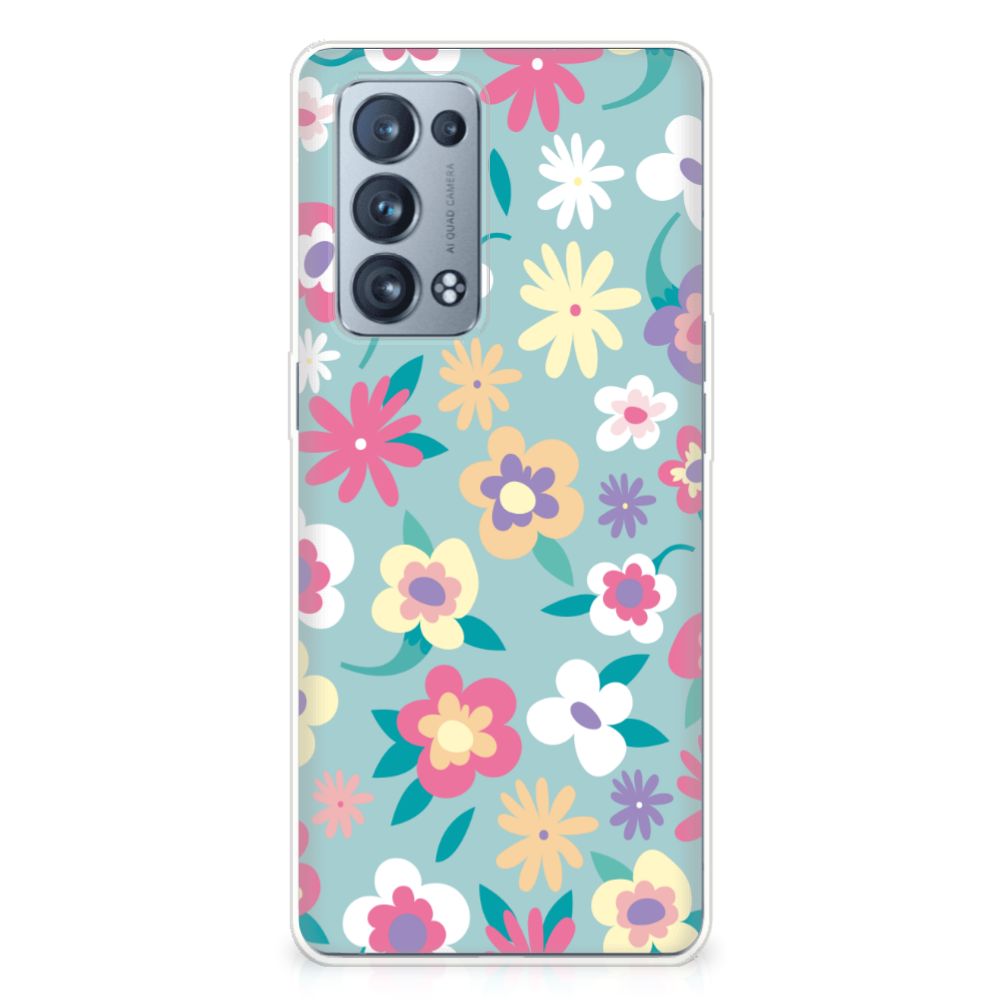 OPPO Reno 6 Pro Plus 5G TPU Case Flower Power