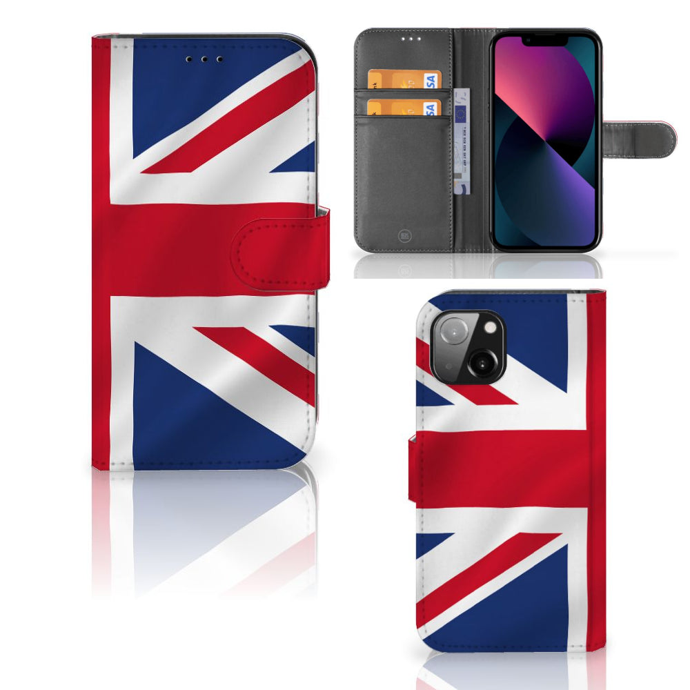 Apple iPhone 13 Bookstyle Case Groot-Brittannië