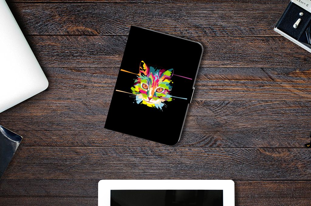iPad Mini 6 (2021) Hippe Tablet Hoes Cat Color