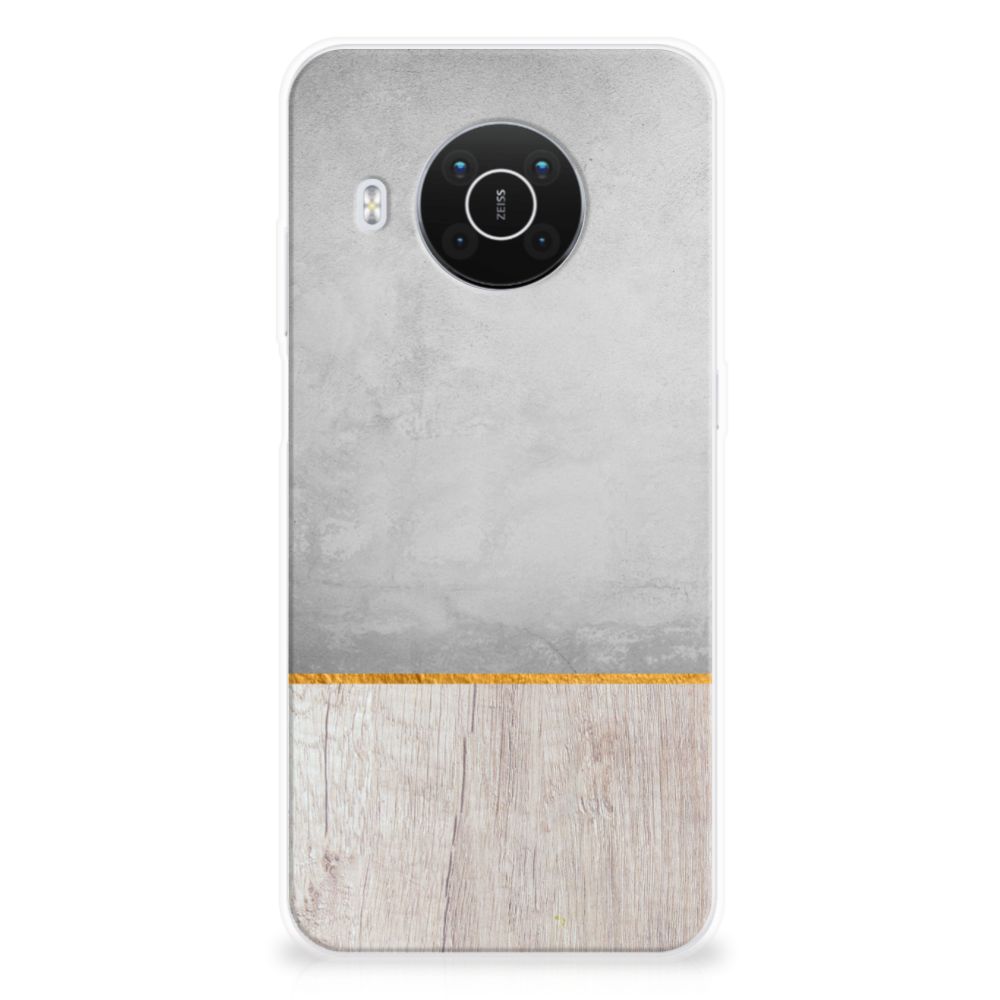 Nokia X10 | X20 Bumper Hoesje Wood Concrete B2C Telecom
