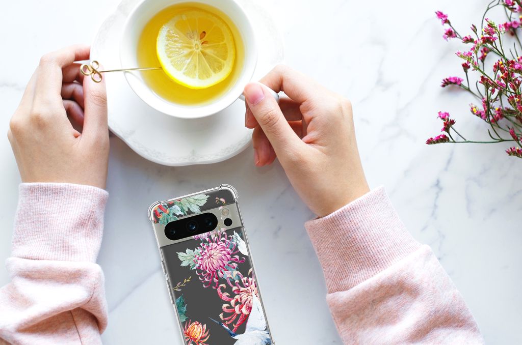 Google Pixel 8 Pro Case Anti-shock Bird Flowers B2C Telecom
