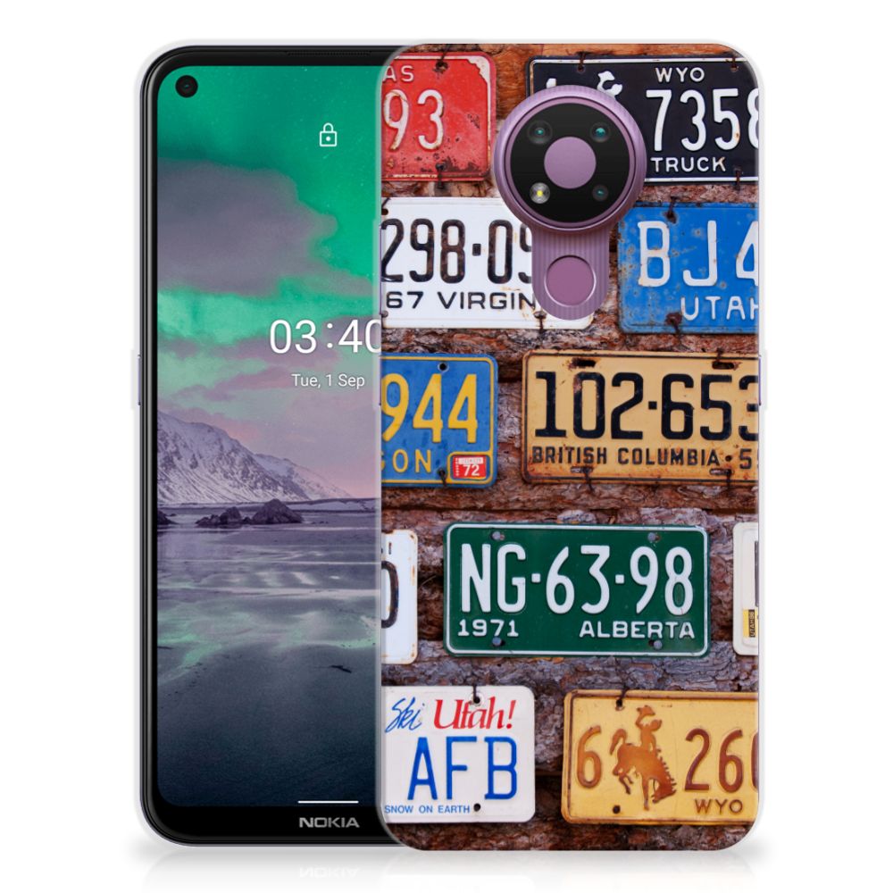 Nokia 3.4 Siliconen Hoesje met foto Kentekenplaten B2C Telecom