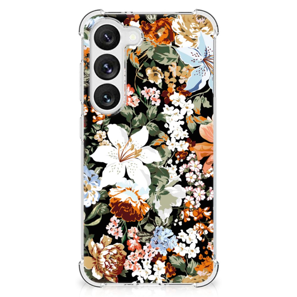Case voor Samsung Galaxy S23 Dark Flowers B2C Telecom