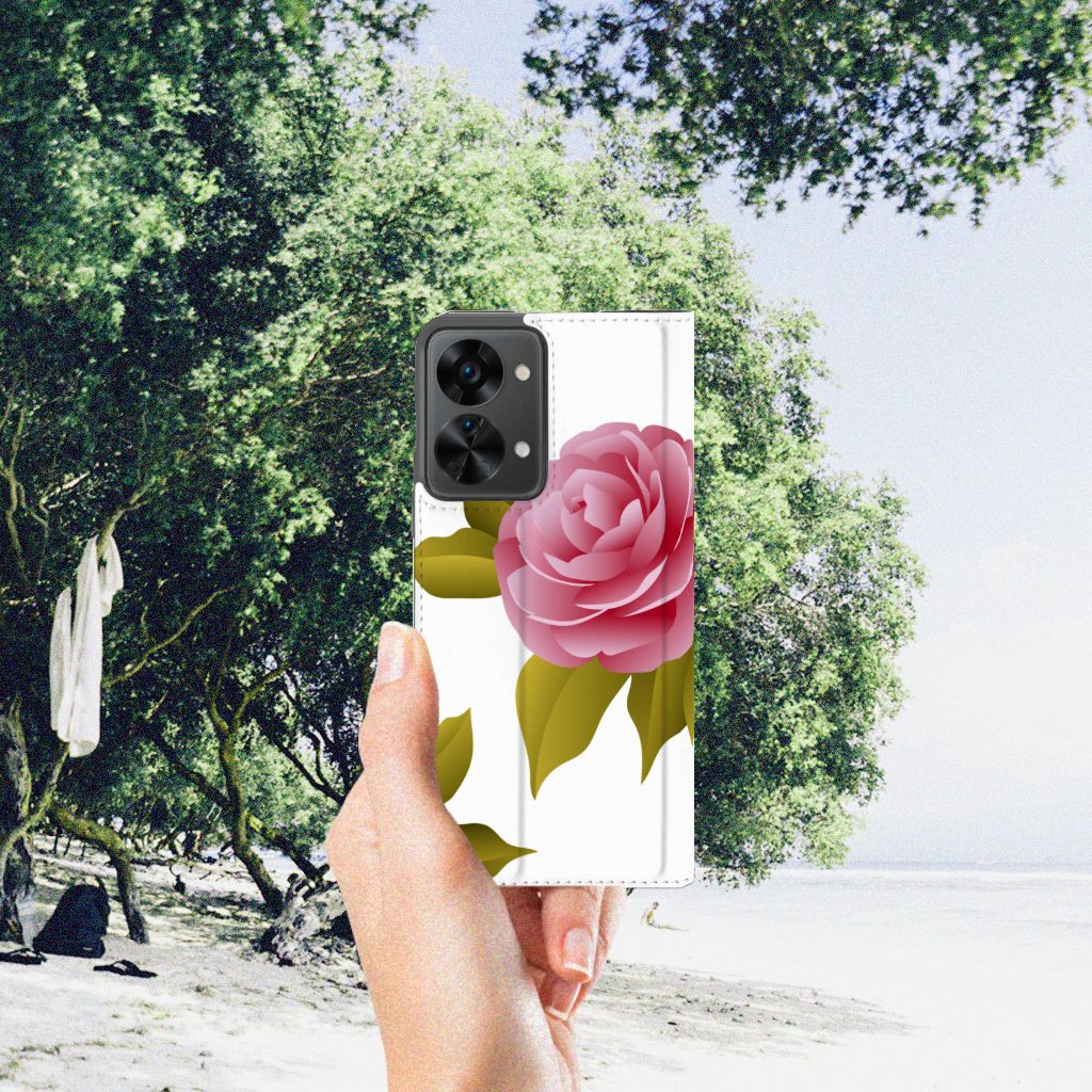 OnePlus Nord 2T Smart Cover Roses - B2C Telecom