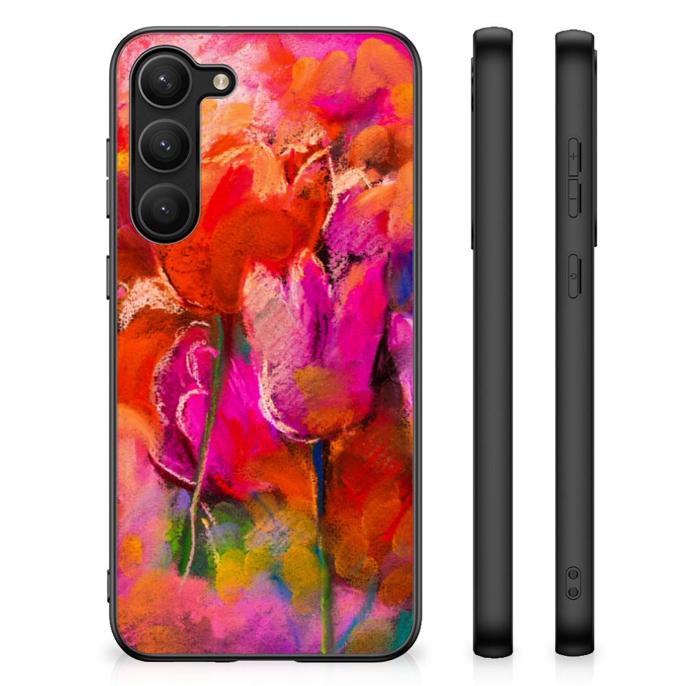 Kleurrijke Telefoonhoesje Samsung Galaxy S23 Plus Tulips